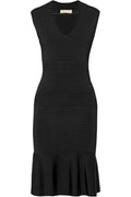 Michael Michael Kors Black Stretch-Knit Sleeveless Dress