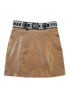 Gold Lurex Mini Skirt