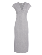 St. John Cap-Sleeve Lurex Dress