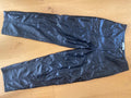 Cropped Leather Trousers