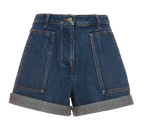 Valentino Denim Cuffed Shorts