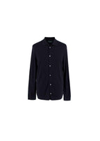 navy wool long sleeved cardigan