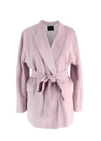 Joseph Pink  Belted Wool-Blend Blazer