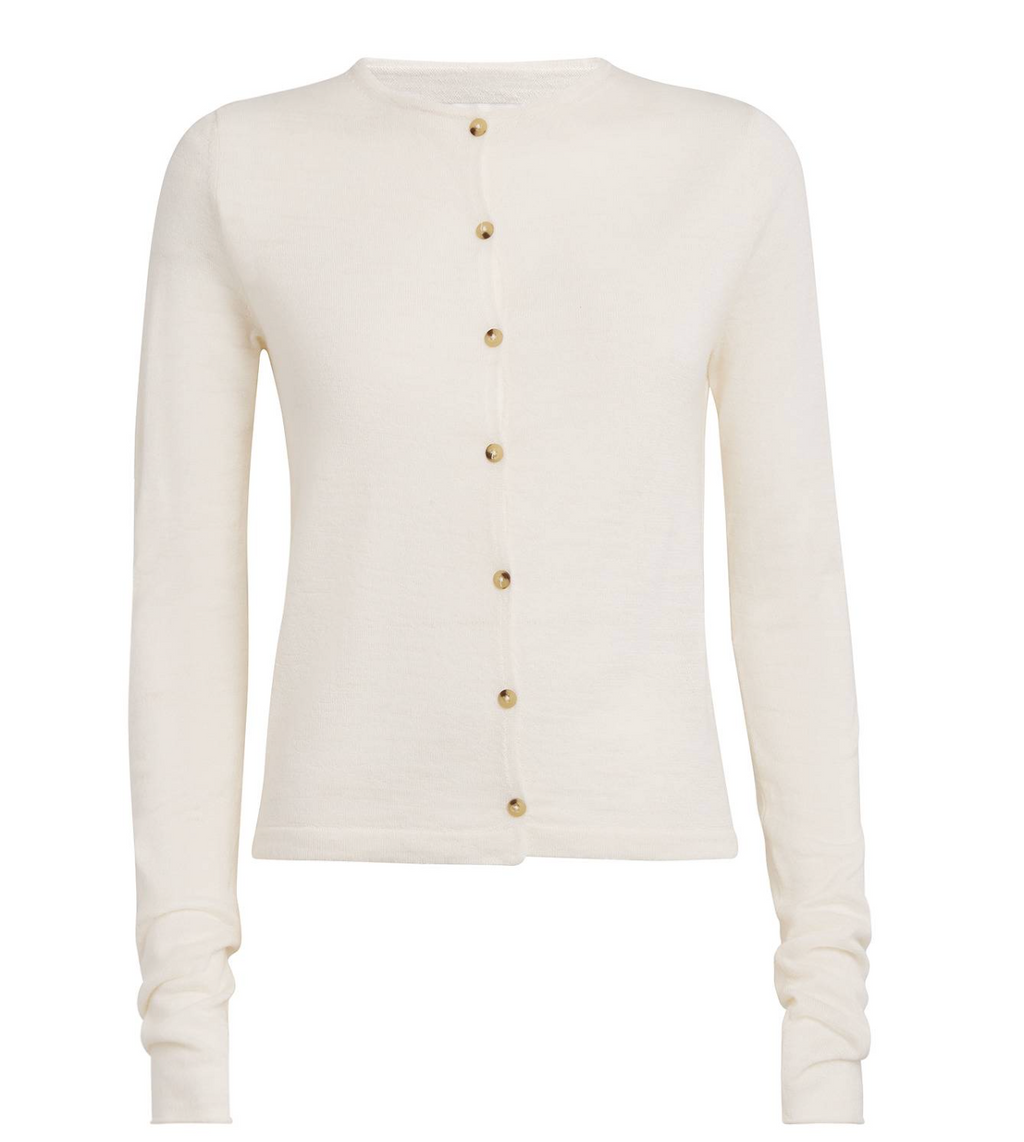 Lauren Manoogian White Alpaca Cardigan