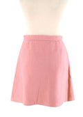 Pink Twill Mini Skirt