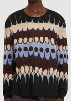 Commas Jacquard Crew-Neck Jumper