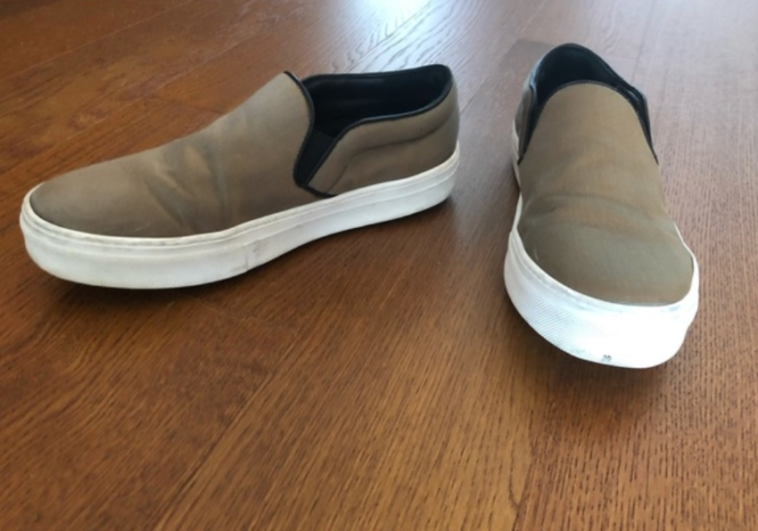 Celine Khaki Slip-On Sneakers