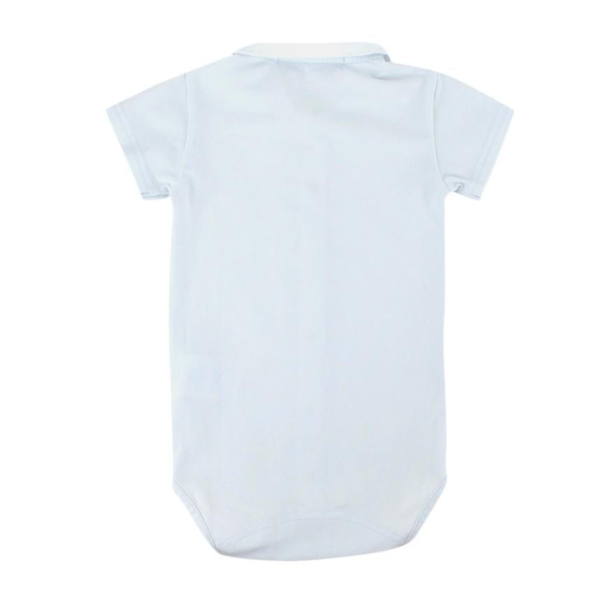 Tartine et Chocolat 18m Pale Blue Embroidered Baby Grow