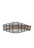 Roberto Cavalli Black Embellished Cage Waist Belt