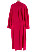 Stella McCartney Pink Belted Silk Midi Dress