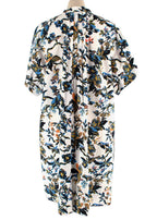 Diane Von Furstenberg White Patterned  Shirt Dress