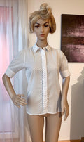 MIH Jeans Dotted White Blouse