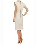 Lanvin Crystal-Embellished Padded Shoulder Dress
