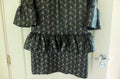 Dries Van Noten Metallic Ruffle Midi Dress