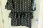 Dries Van Noten Metallic Ruffle Midi Dress
