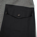 Dsquared2 Black & White Houndstooth Balmacaan Coat
