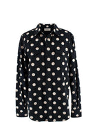 Saint Laurent Black Polka Dot Cotton Shirt Jacket
