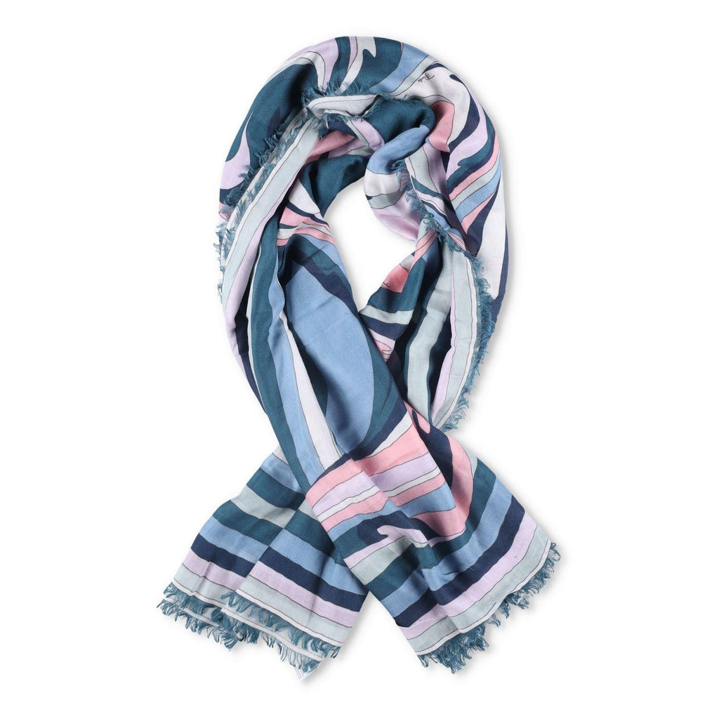 Emilio Pucci Pesci Print cashmere Blend Scarf
