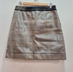 Fendi Coated Checked Mini Skirt