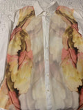 Escada Sheer printed White Shirt
