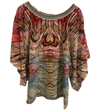 Byblos Printed Silk Boho Top