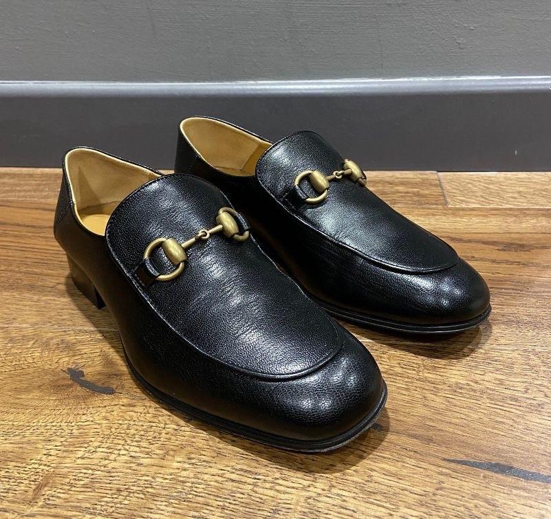 Gucci Black Leather Loafers