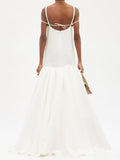 La Robe Amour Tie Detail Linen Jacquard Gown