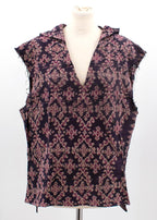 Baja East Cotton Pattern Hooded Top