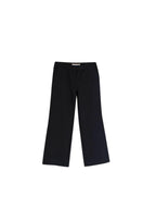 Black Textured Pants