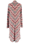 Missoni Multi Coloured Longline Wool Blend Cardigan