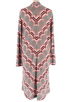 Missoni Multi Coloured Longline Wool Blend Cardigan