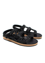 Chanel Black Patent Leather Chain Dad Sandals