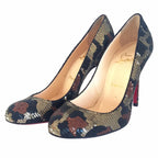 Christian Louboutin Fifi Paillettes Sequin Leopard Heels