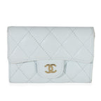 Chanel  Quilted Caviar Flap Card Holder