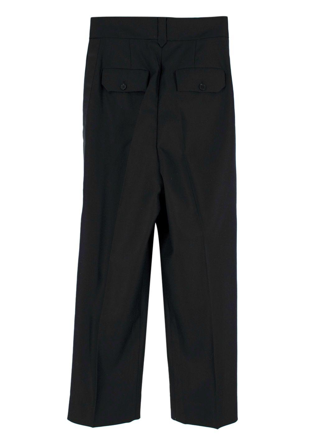 Racil Classic Black Wool Suit Trousers