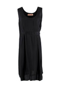 Marni Black Bias Cut Satin Dress