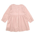 Bonnet a Pompon Pink Long Sleeve Patterned Dress