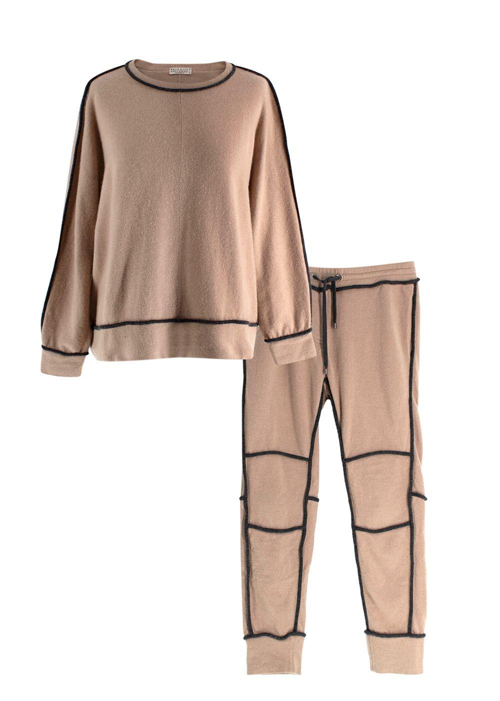 Brunello Cucinelli Light Brown Two Piece Cashmere Suit