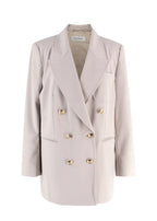 MaxMara Stone 'Reale' Double-Breasted Blazer