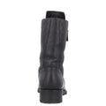 Chanel Interlocking CC Logo Leather Combat Boots