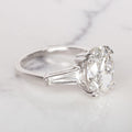 Verde 2.7ct Oval Cut Lab Grown IGI Diamond Ring