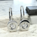 Bespoke Diamond And White Gold Earrings