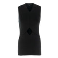 Alexander Wang Black Cut-out Sleeveless Top