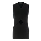 Alexander Wang Black Cut-out Sleeveless Top
