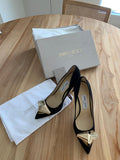 Vesna Black Suede 100mm Pumps