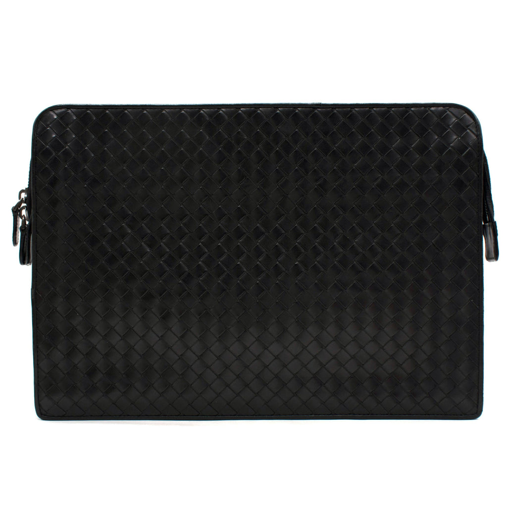 Bottega Veneta Black Large Pochette/document holder