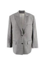 There Was One  Grey Pinstripe Blazer and Tailored Trouser Suit