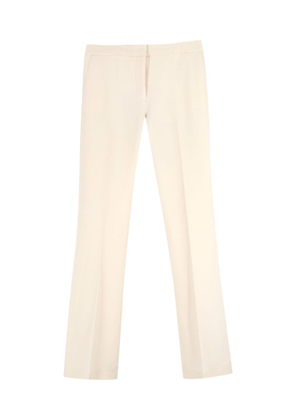 Victoria, Victoria Beckham Cream Tailored Trousers