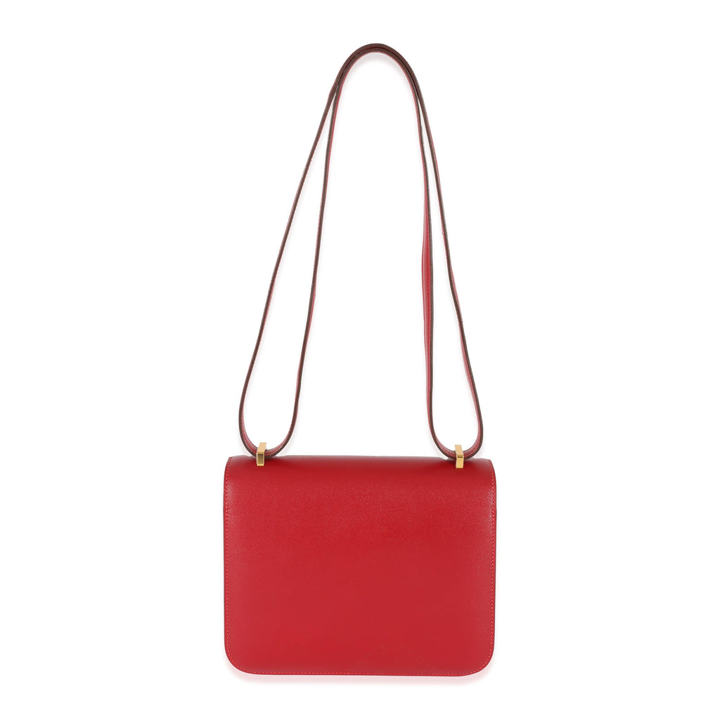 Hermès Rouge Casaque Swift Constance 18 GHW