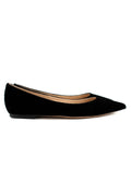 Jimmy Choo Romy Flat Black Velvet Pointy Toe Flats